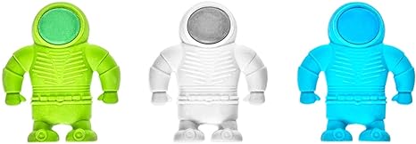 OOLY Astronaut Erasers - Set of 3 - Laadlee