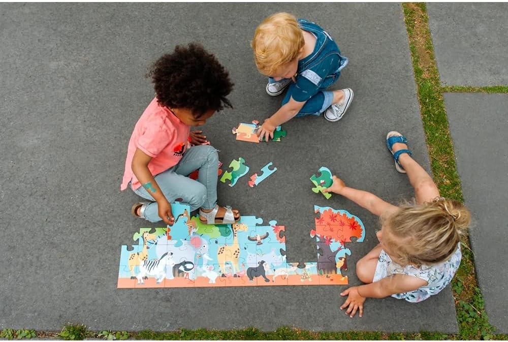 Scratch Europe Safari 36 Puzzle Pieces - Laadlee