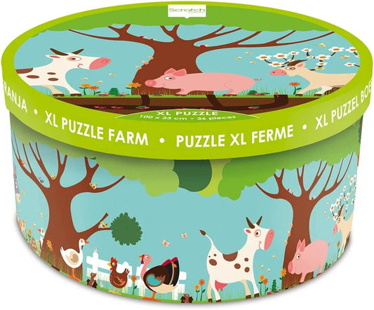Scratch Europe Puzzle Farm 36 Pieces - Laadlee