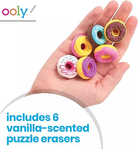 OOLY Dainty Donuts Scented Erasers - Set of 6 - Laadlee