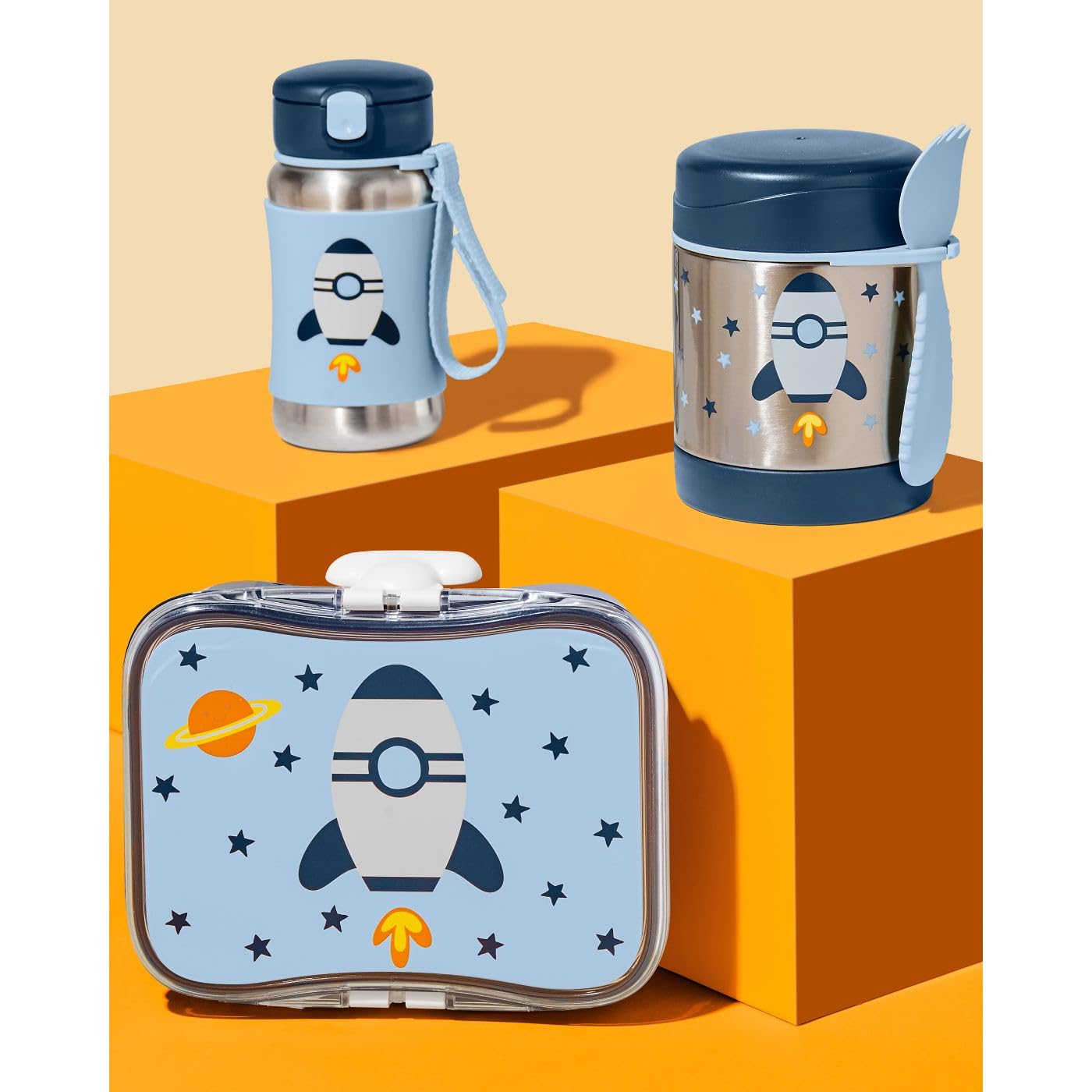 Skip Hop Spark Style Food Jar - Rocket - Laadlee