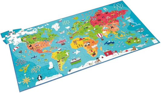 Scratch Europe Puzzle World Map 150 Pieces - Laadlee