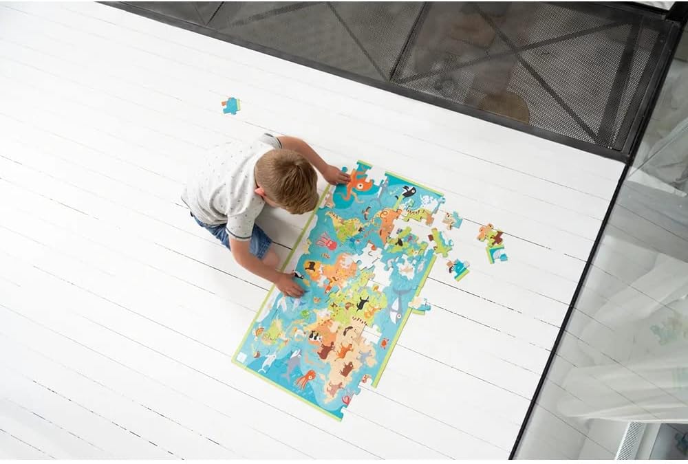 Scratch Europe Animals Of The World - 100 Pieces Puzzle - Laadlee