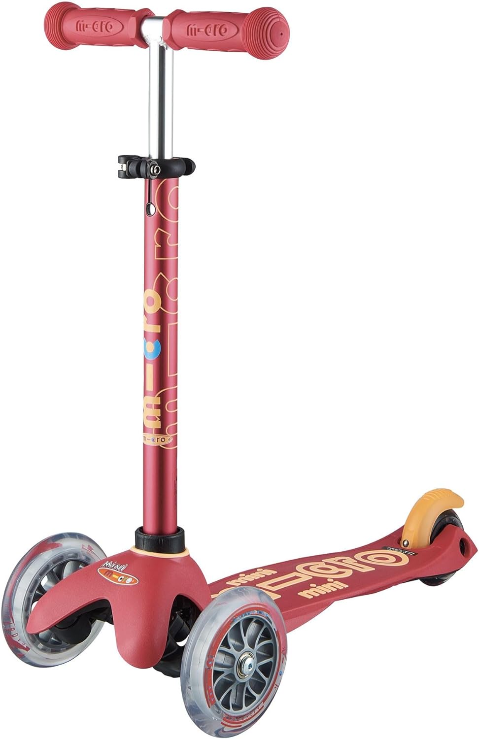Micro Mini 3 In 1 Deluxe Plus Scooter - Ruby Red - Laadlee