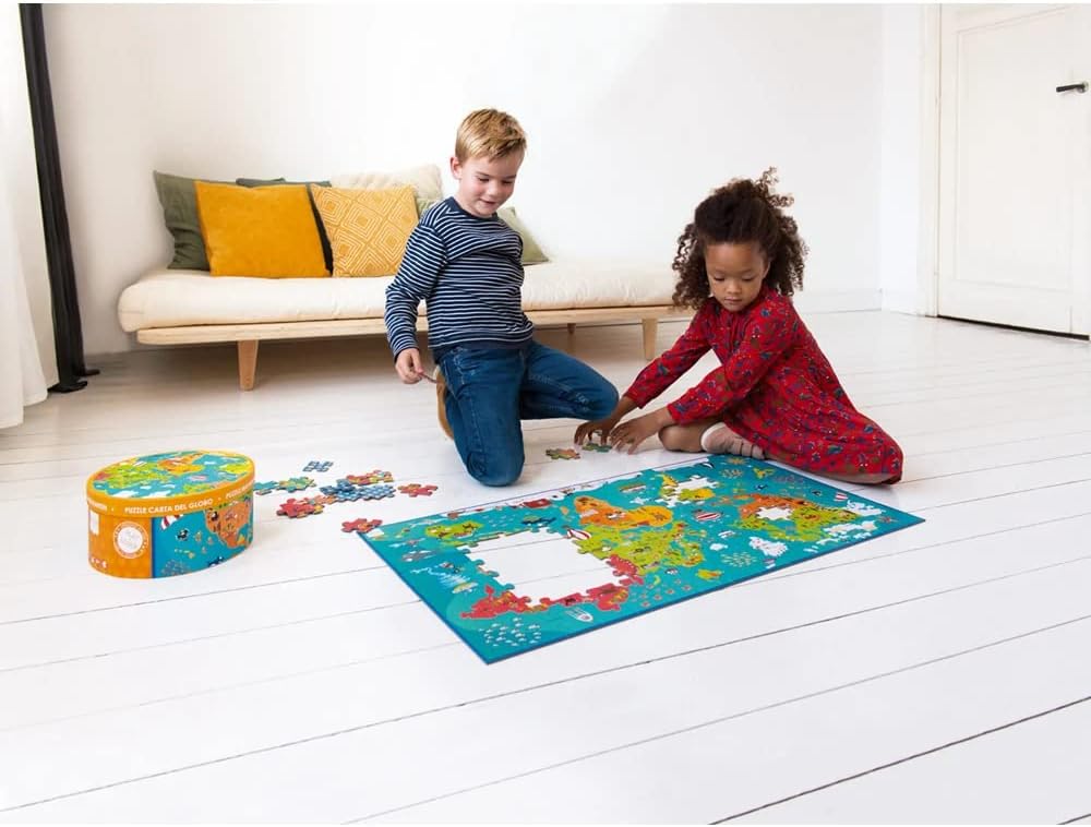 Scratch Europe Puzzle World Map 150 Pieces - Laadlee