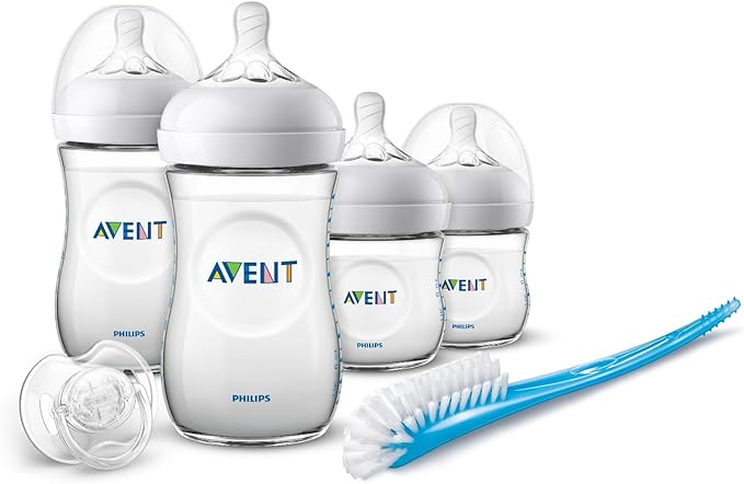 Philips Avent Natural 2.0 Feeding New Born Starter Clear Set - Laadlee