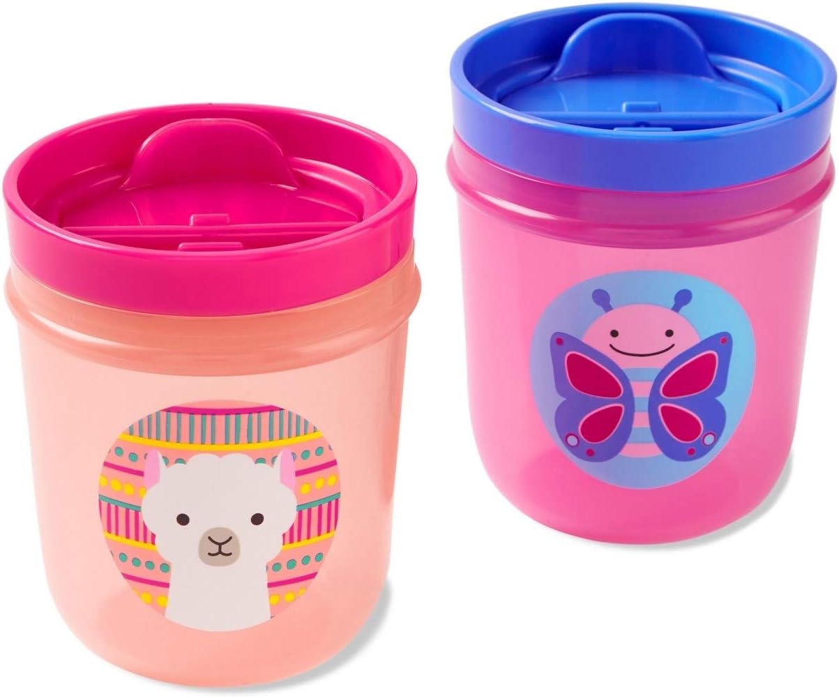Skip Hop Zoo Tumbler Cup 207ml - Butterfly / Llama - Laadlee