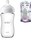 Philips Avent Natural Baby Feeding Bottle Glass 240ml - Laadlee