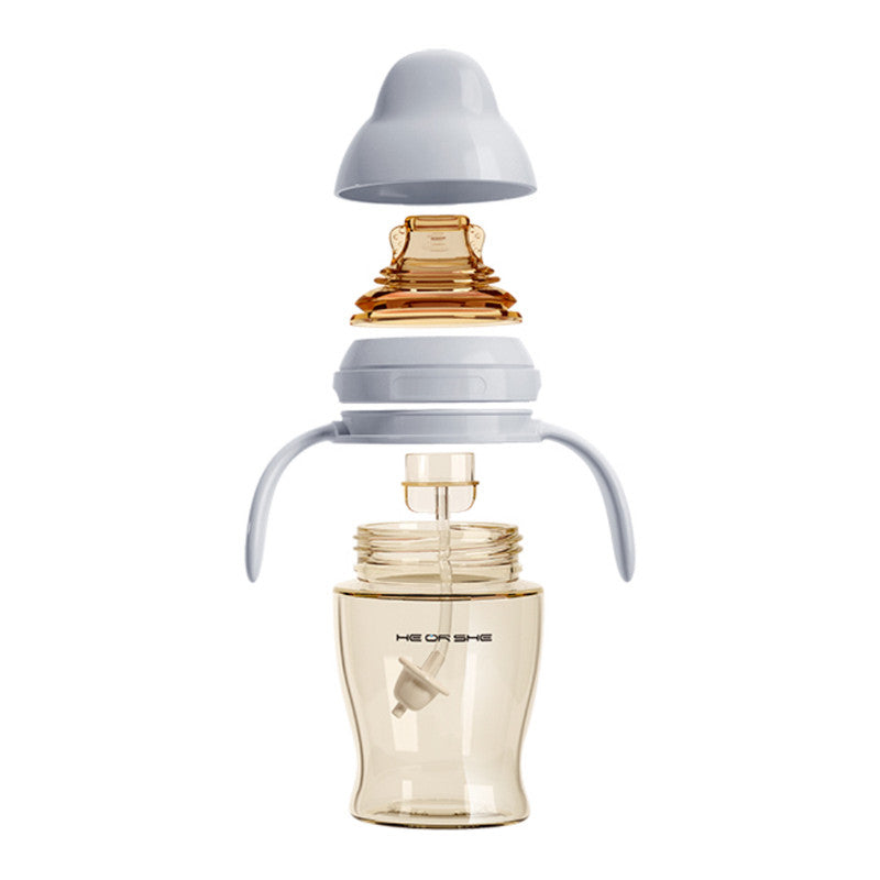 Heorshe - Dental Care Baby Sippy Cup 180ml - Blue - Laadlee