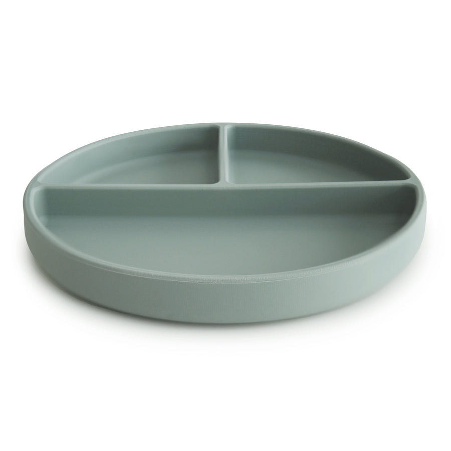 Mushie Silicone Plate Cambridge Blue - Laadlee