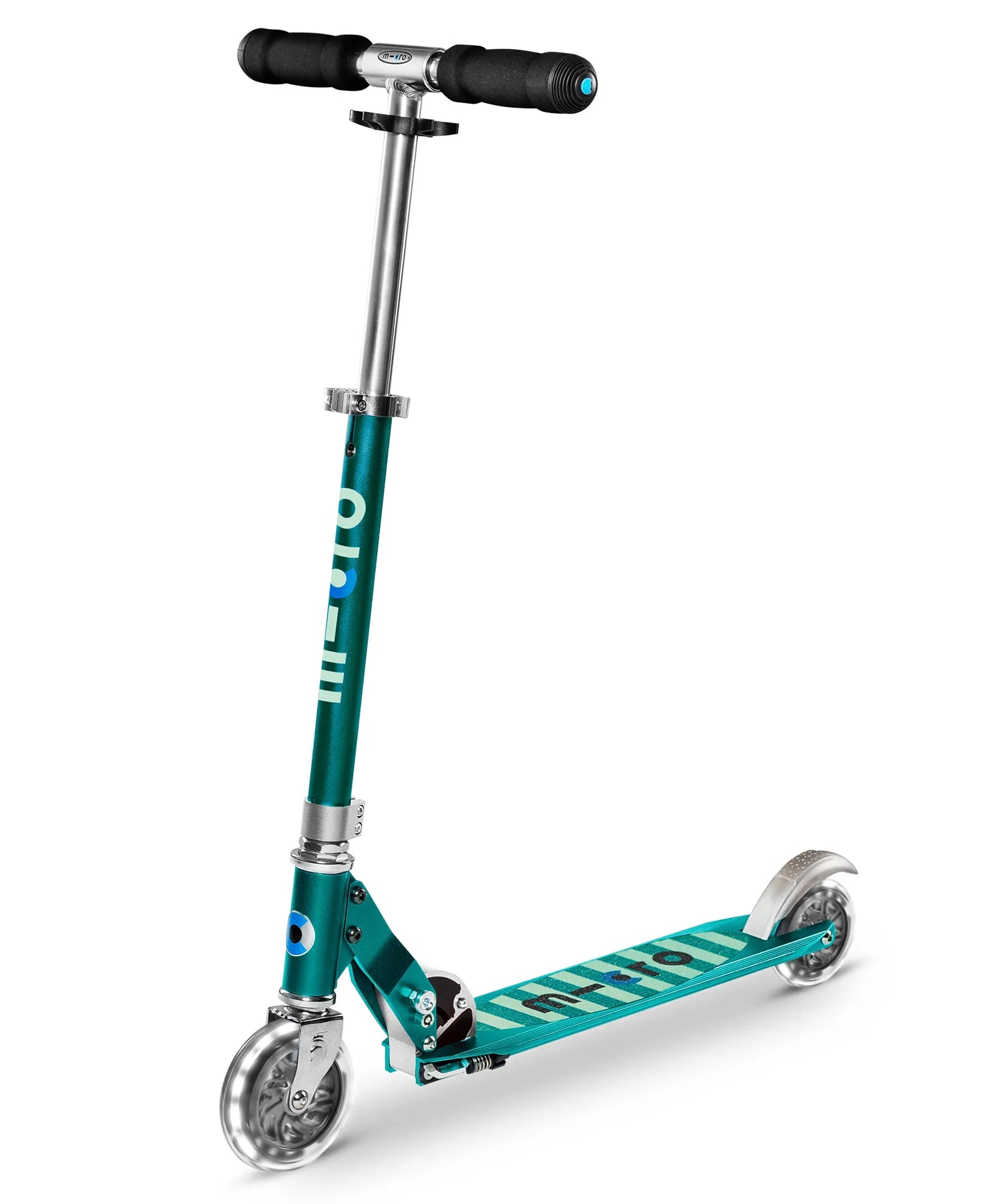 Micro Sprite Petrol Stripe Scooter - Green - Laadlee