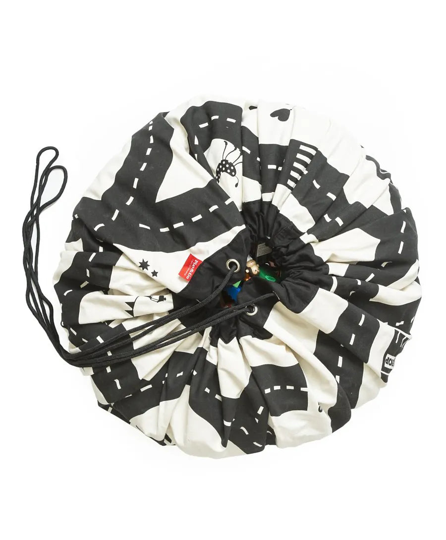 Play & Go Playmat & Storage Bag - Road Map - Laadlee