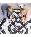 Play & Go Playmat & Storage Bag - Road Map - Laadlee