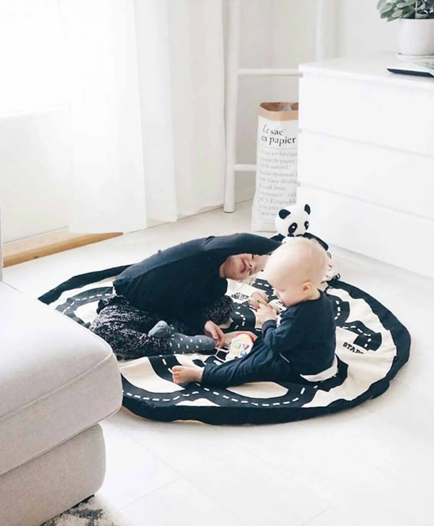 Play & Go Playmat & Storage Bag - Road Map - Laadlee
