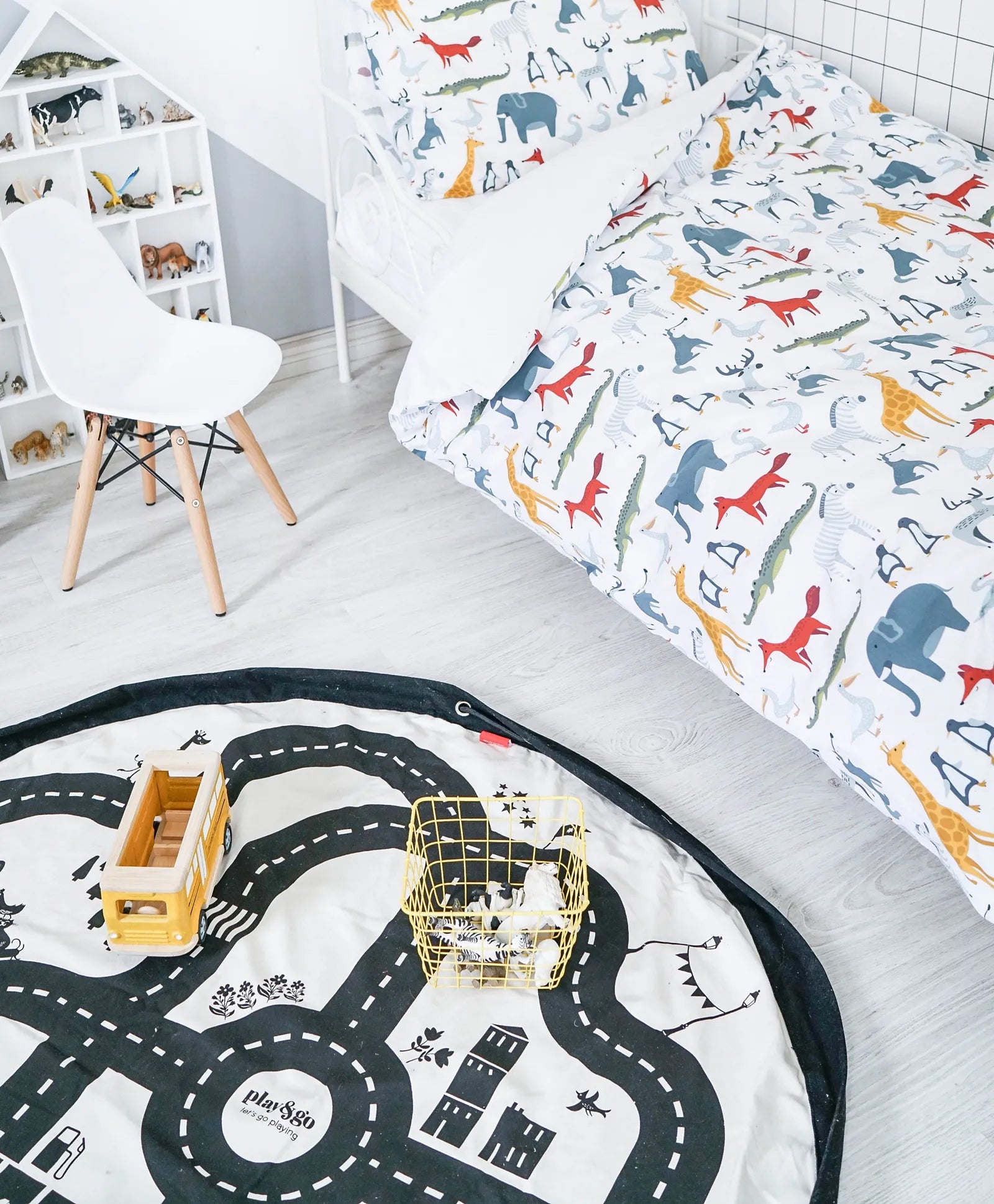 Play & Go Playmat & Storage Bag - Road Map - Laadlee