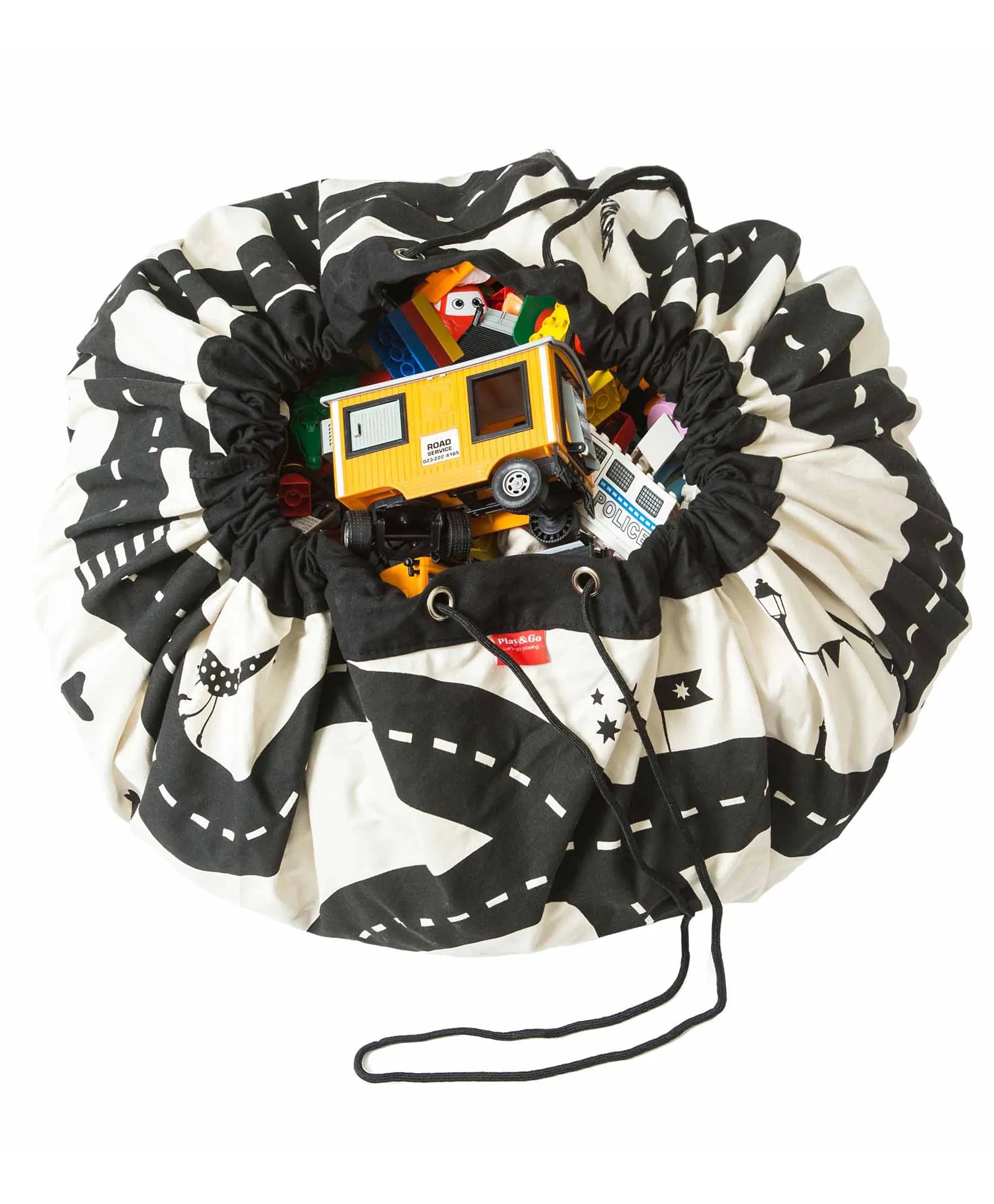 Play & Go Playmat & Storage Bag - Road Map - Laadlee