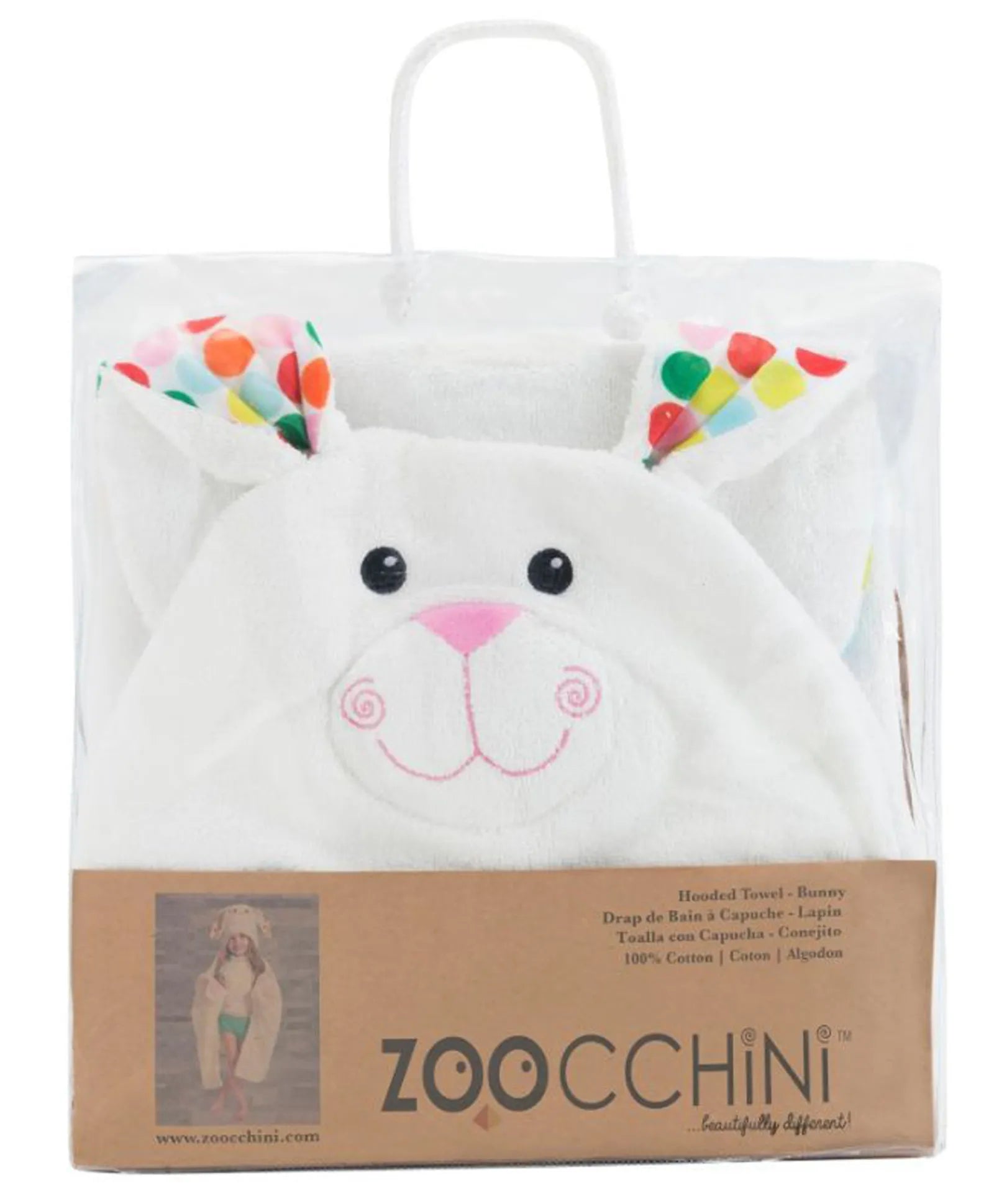 Zoocchini Hooded Towel - Bella the Bunny - Laadlee