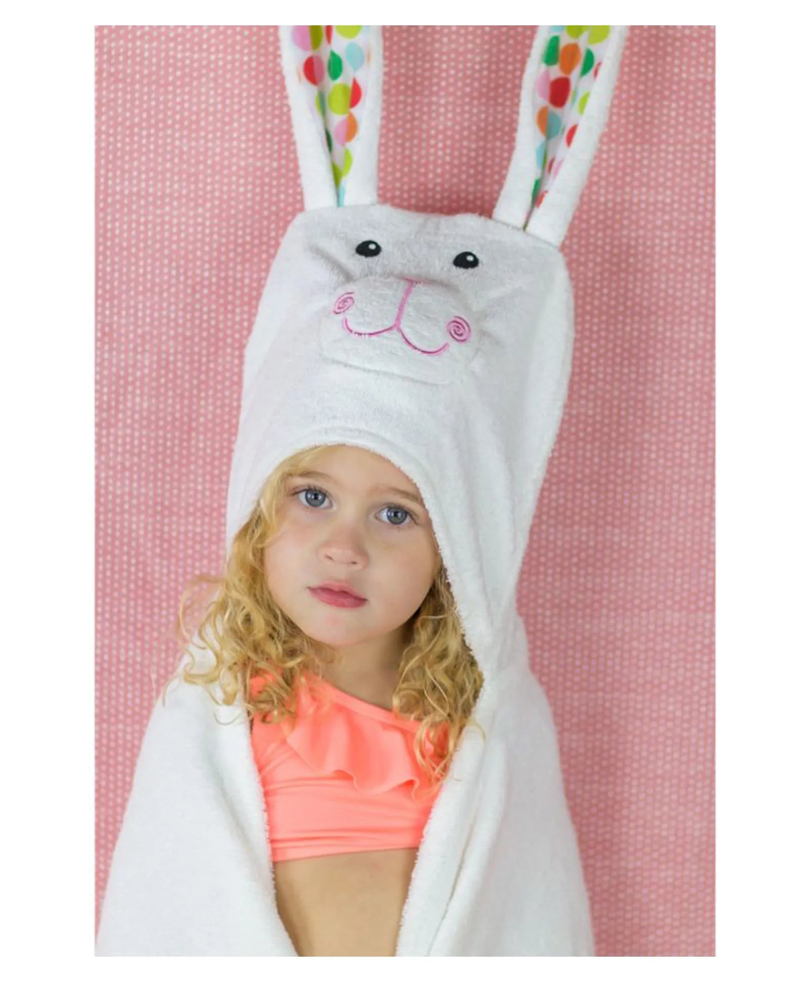 Zoocchini Hooded Towel - Bella the Bunny - Laadlee