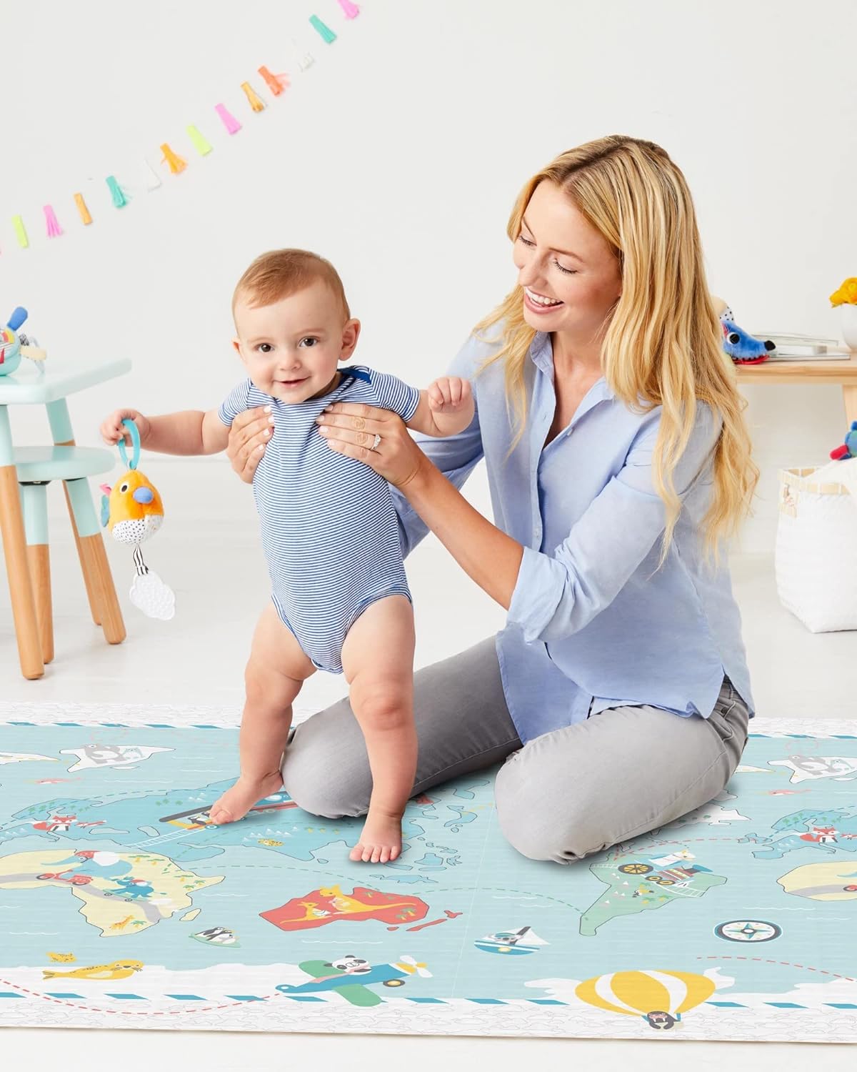 Skip Hop Reversible Playmat - Little Travelers - Laadlee