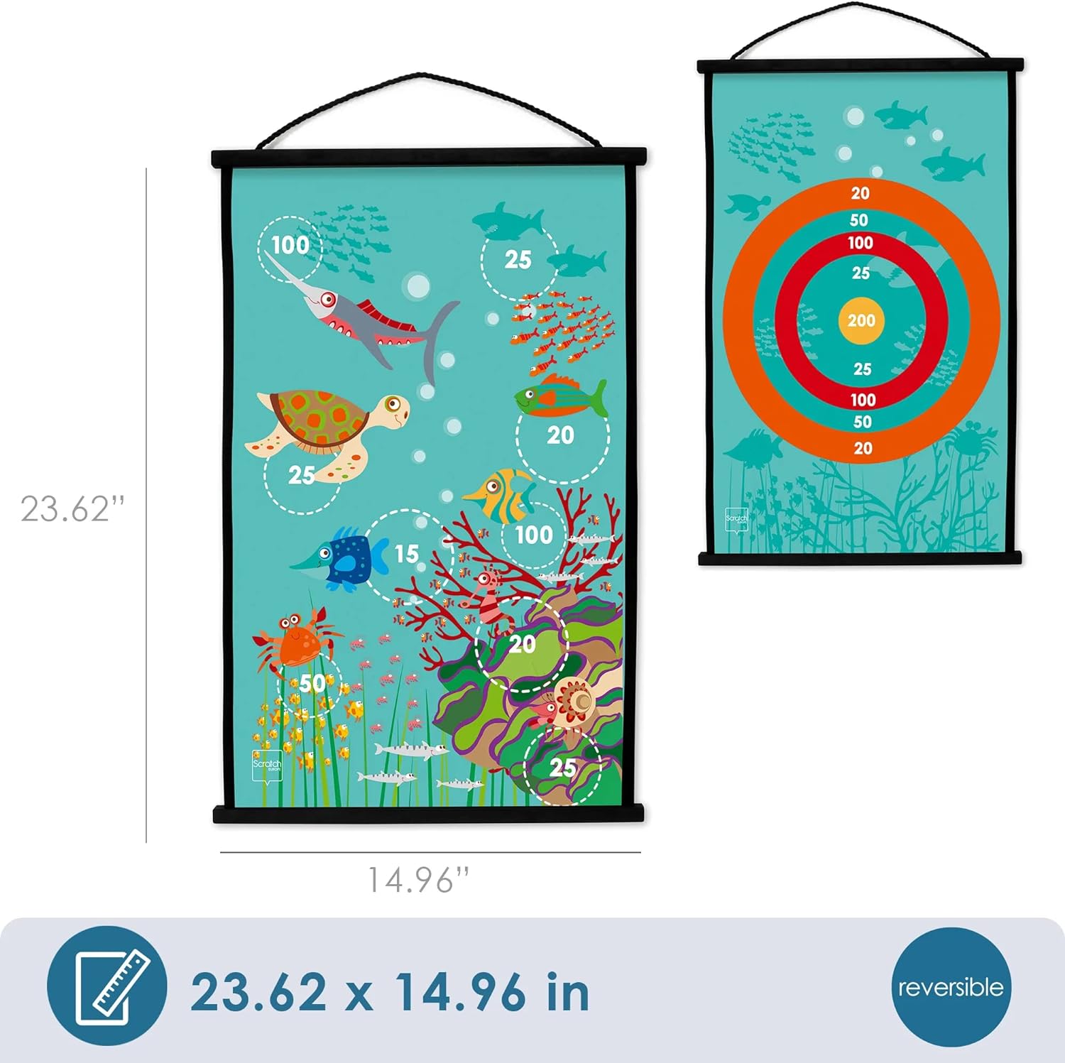 Scratch Europe Start To Dart Coral Reef - Laadlee