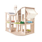 PlanToys Green Dollhouse With Furniture - Laadlee