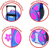 Skip Hop Zoo Kids Rolling Luggage - Butterfly - Laadlee