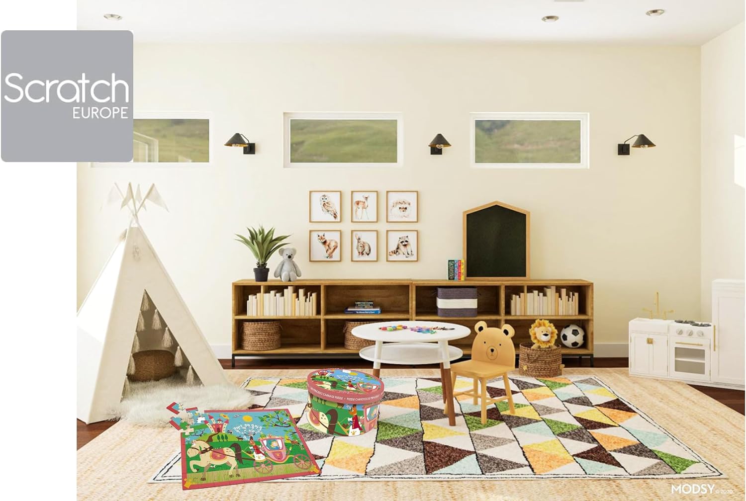 Scratch Europe Princess Carriage 60 Pieces Puzzle - Laadlee