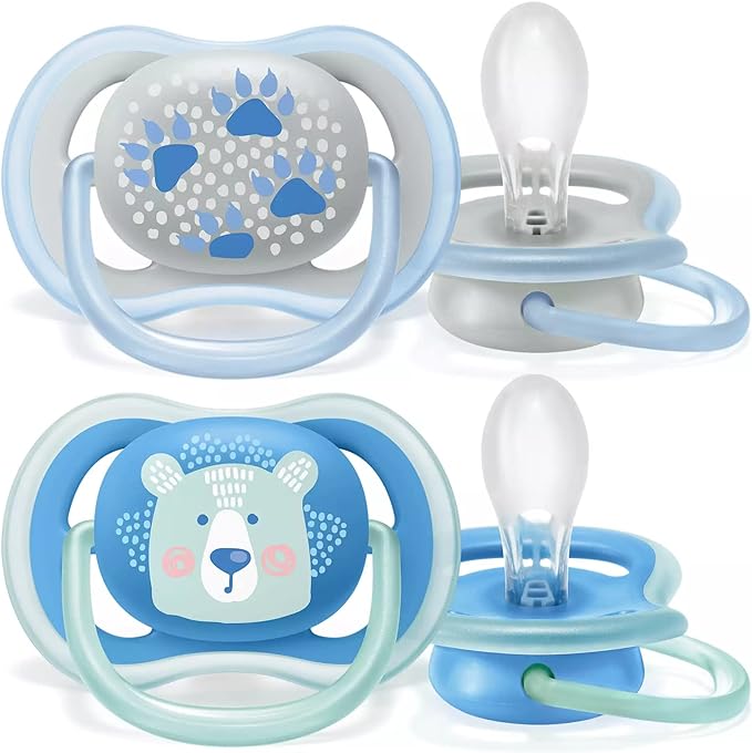 Philips Avent Ultra Air Freeflow Soother Silicone Deco Mixed (6M - 18M) (Pack of 2) - Laadlee