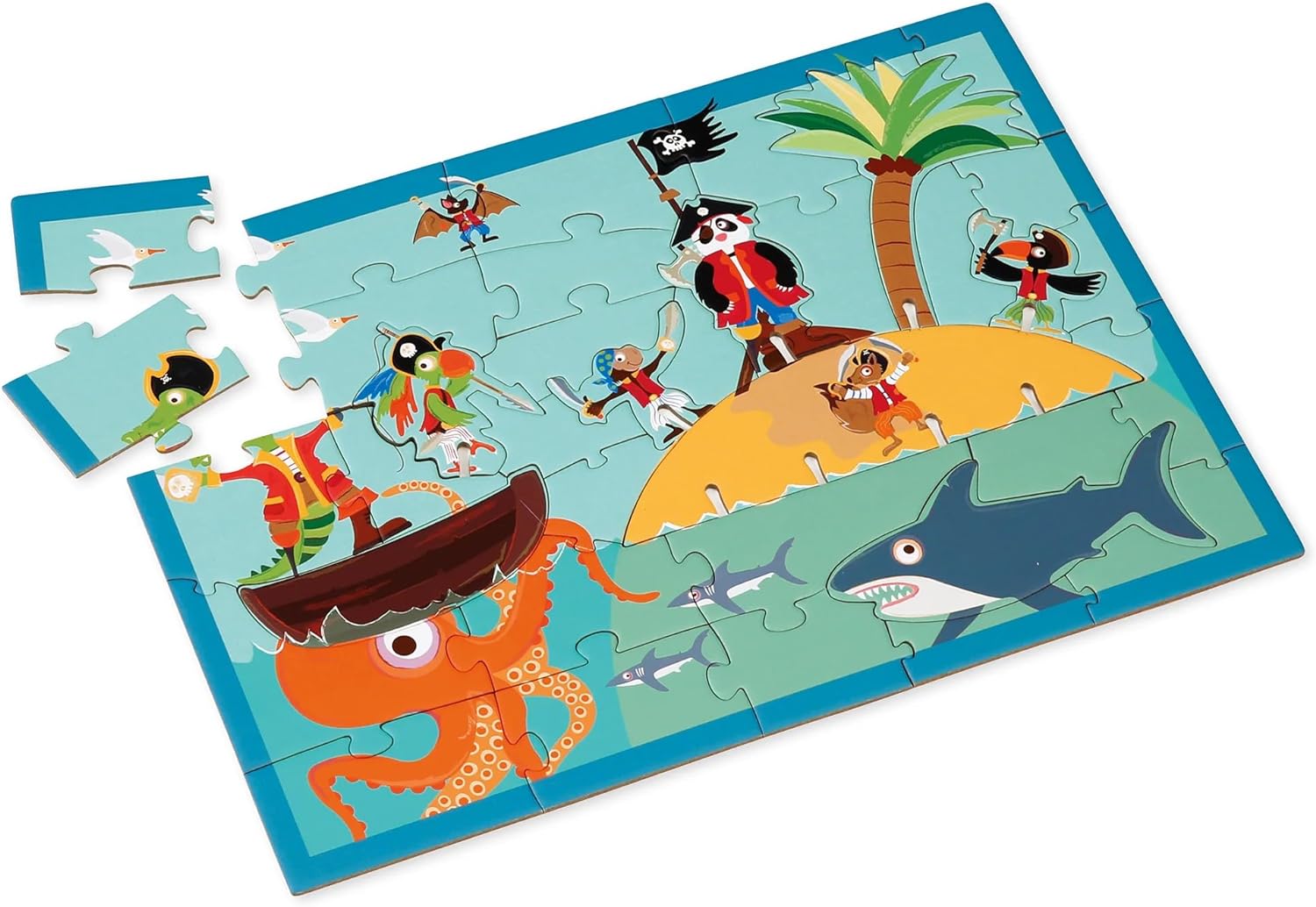 Scratch Europe 36Pcs: 3D Pirate Puzzles - Laadlee