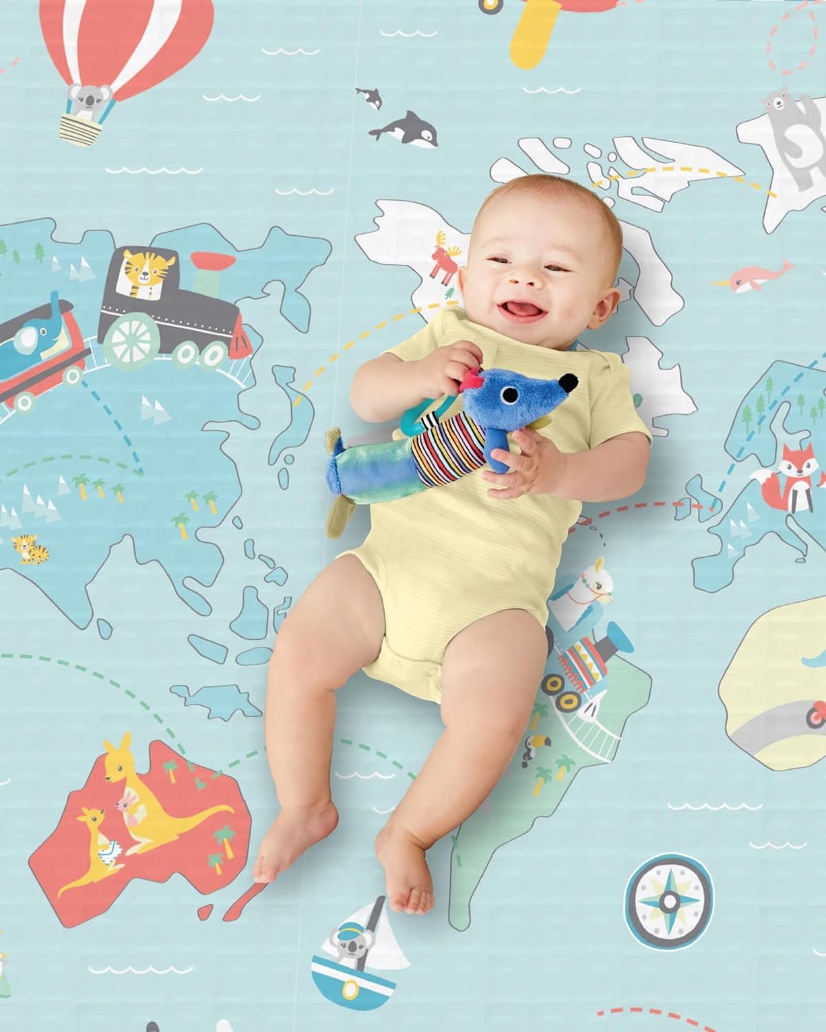 Skip Hop Reversible Playmat - Little Travelers - Laadlee