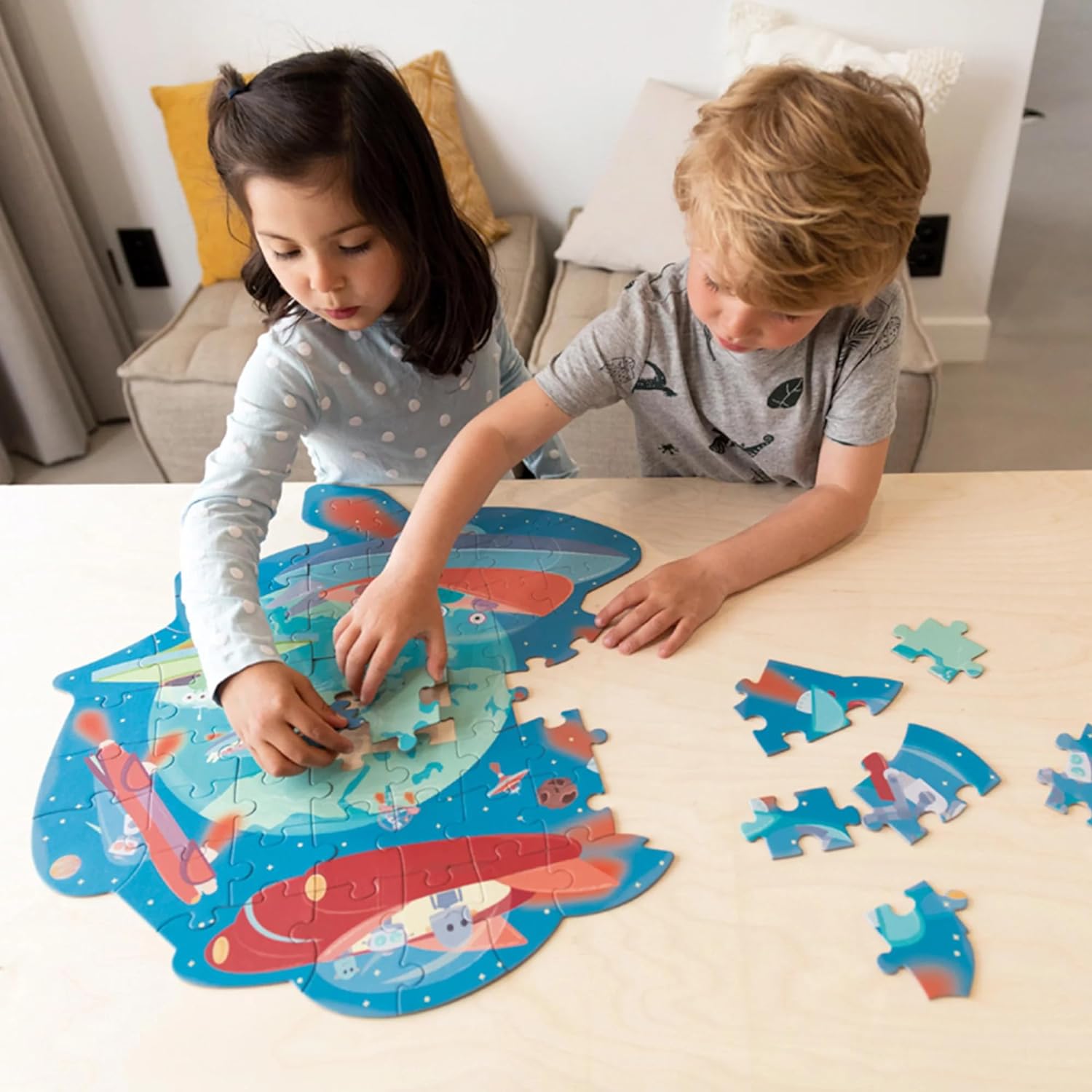 Scratch Europe Contour Puzzle Space Adventure - Laadlee