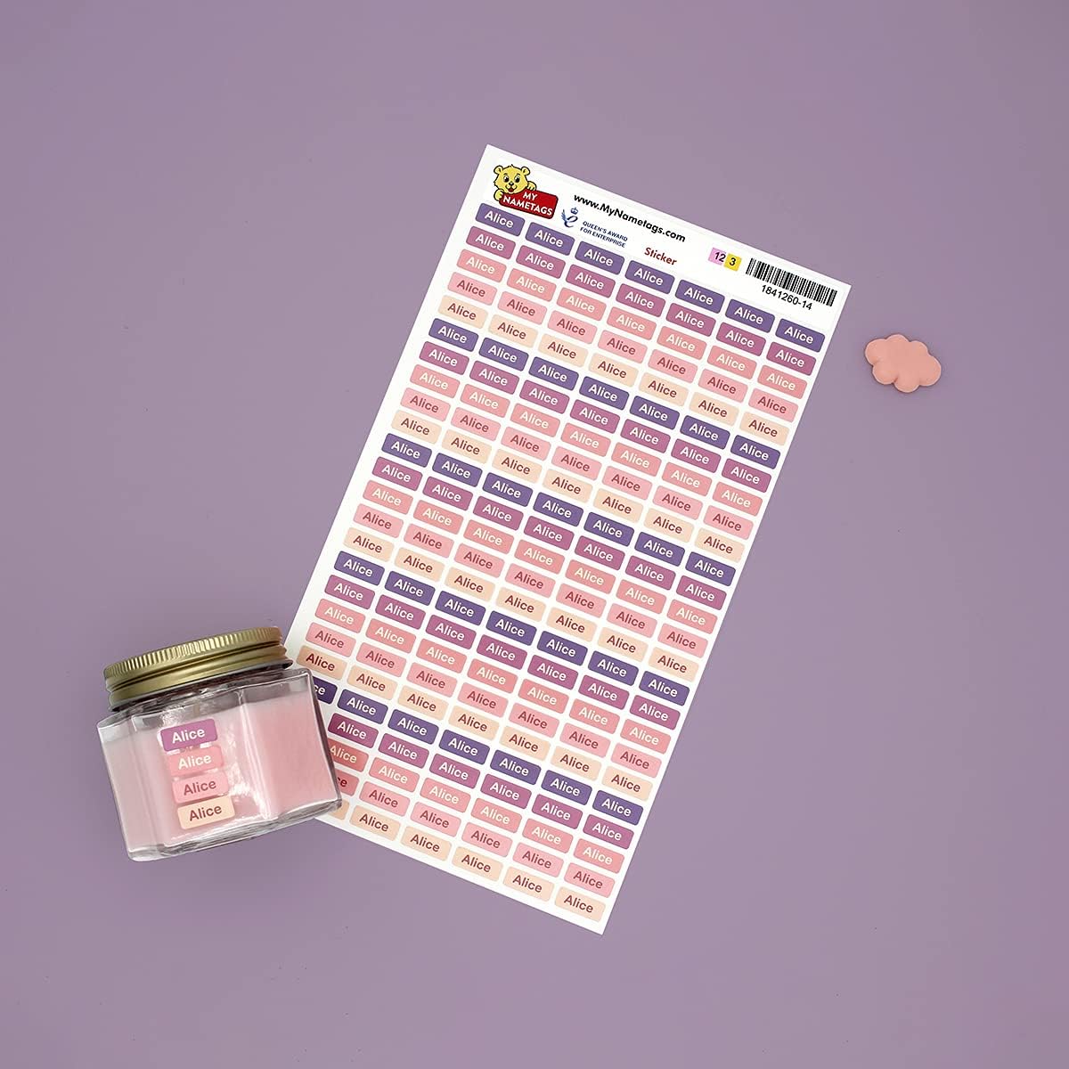 My Nametags Ministickers - Cupcake Set (Pack of 175) - Laadlee