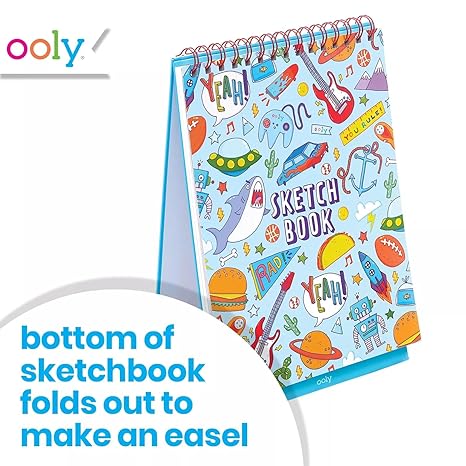 OOLY Sketch & Show Standing Sketchbook - Awesome Doodles - Laadlee