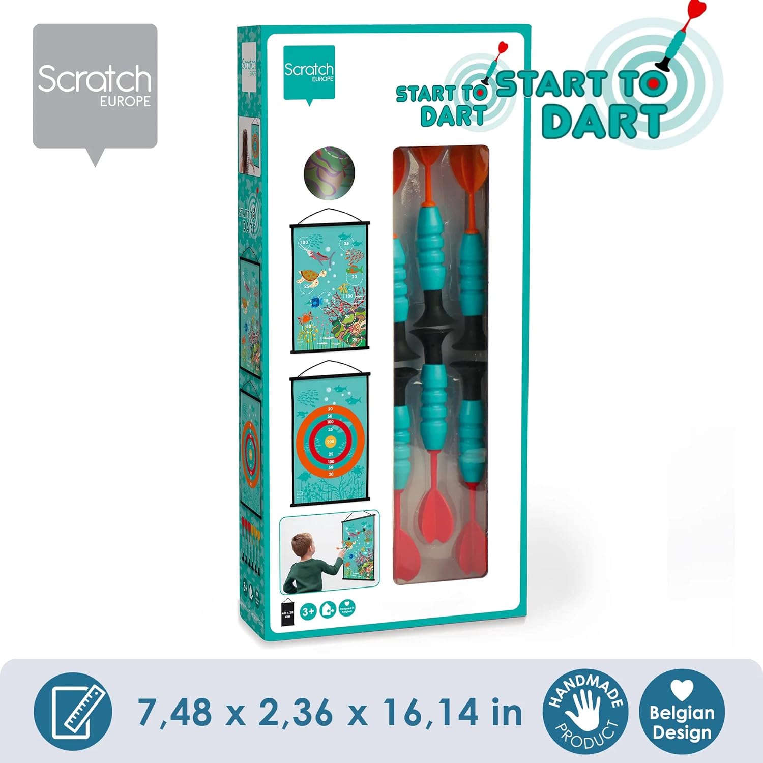 Scratch Europe Start To Dart Coral Reef - Laadlee