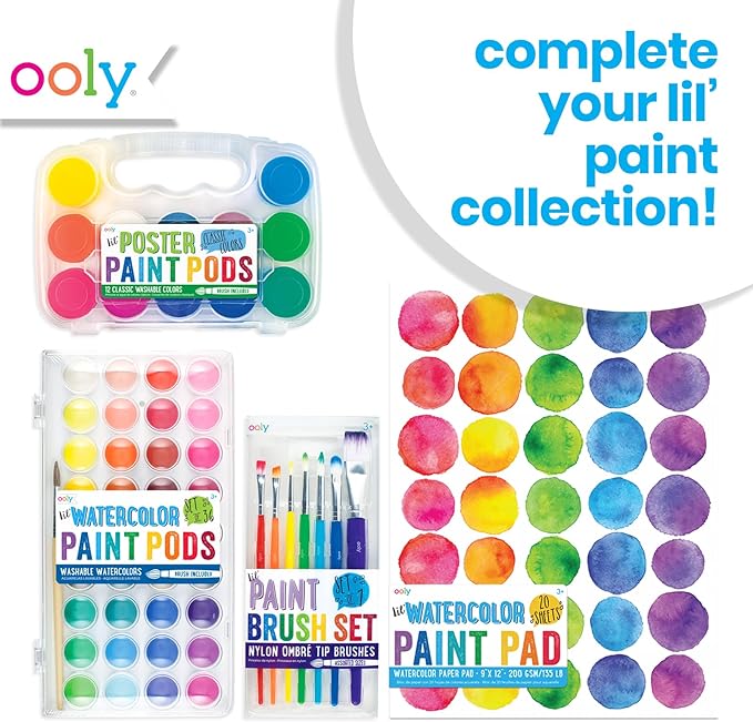 OOLY Lil Paint Pods Poster Paint - Set of 12 - Classic - Laadlee