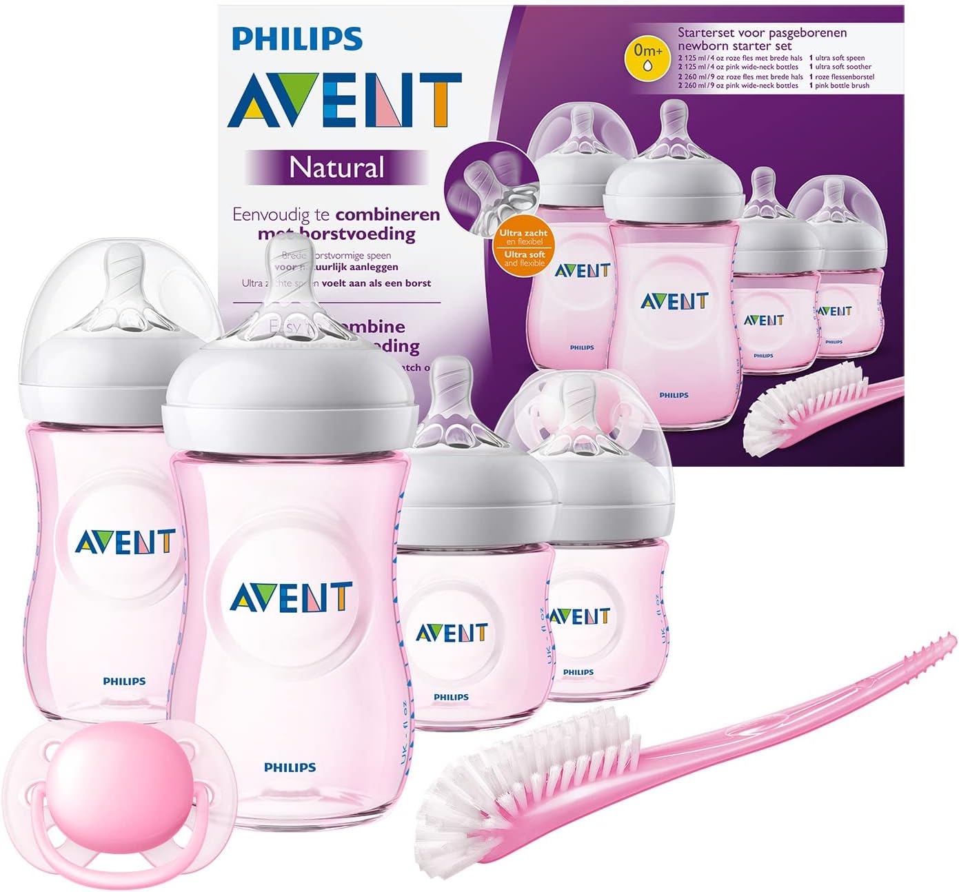 Philips Avent Natural 2.0 Feeding New Born Starter Blue Set - Laadlee