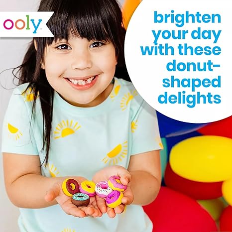 OOLY Dainty Donuts Scented Erasers - Set of 6 - Laadlee