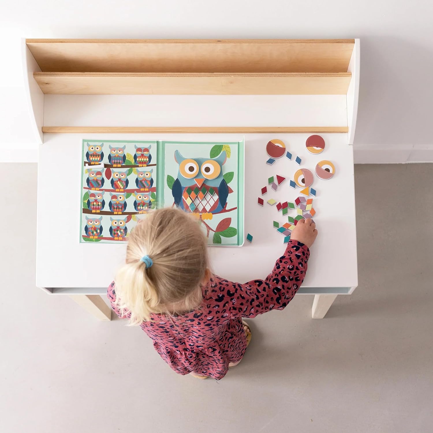 Scratch Europe Colours & Shapes Owl Magnetic - Laadlee