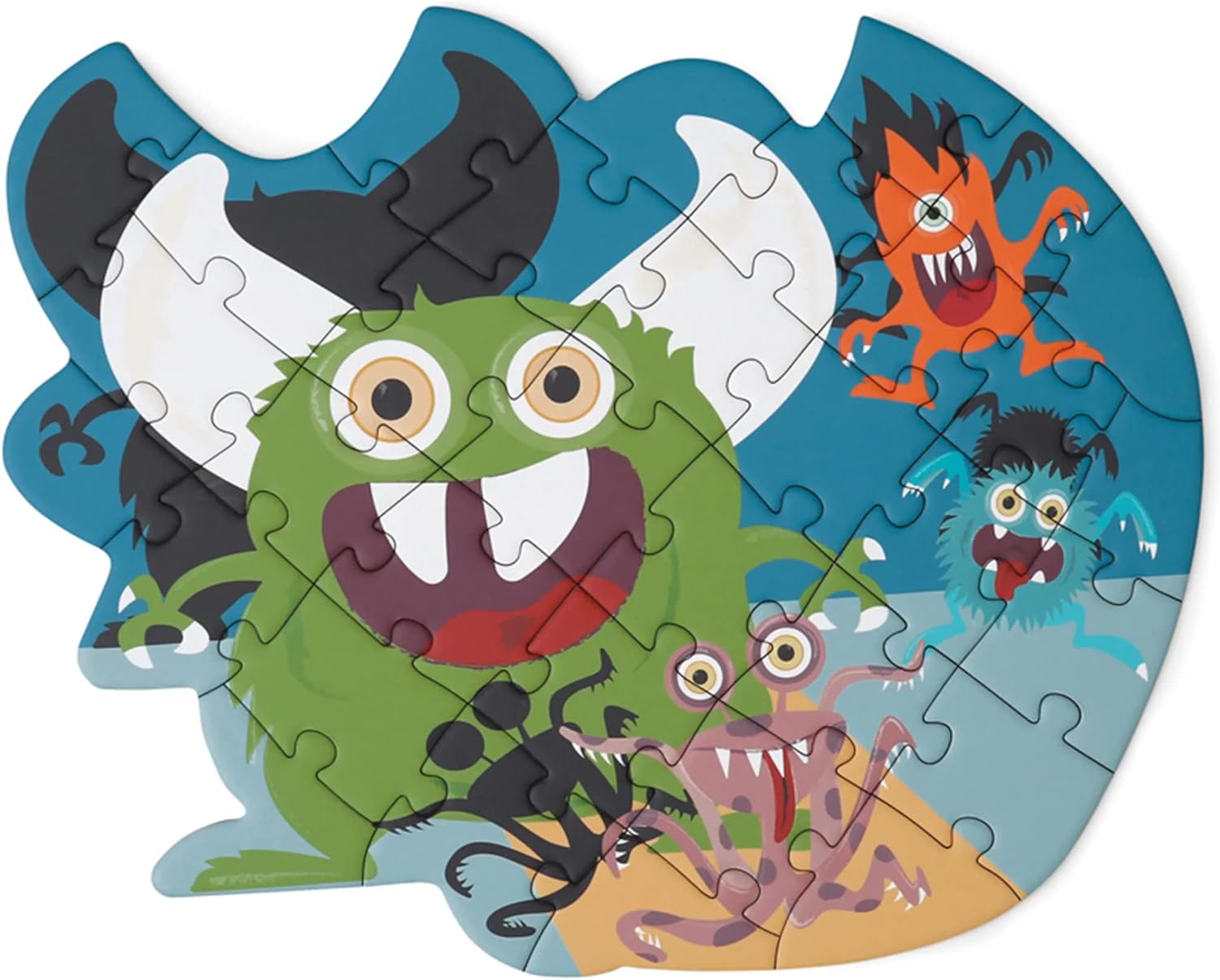 Scratch Europe Contour Puzzle - Monster - Laadlee