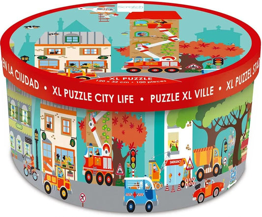 Scratch Europe City 100 PiecesPuzzle - Laadlee