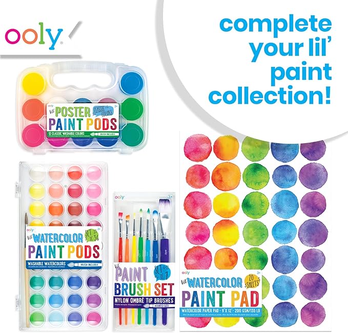OOLY Lil Paint Pods Watercolor - Set of 36 - Laadlee