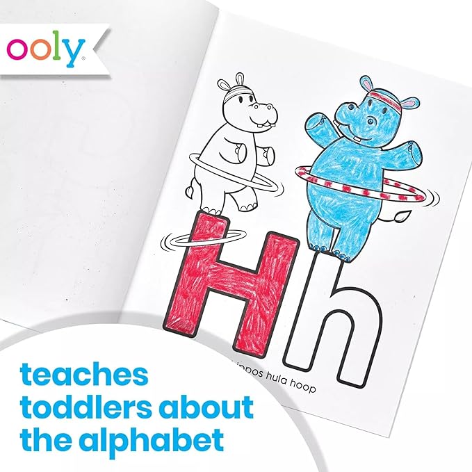 OOLY Toddler Color-In' Book - ABC Amazing Animals - Laadlee