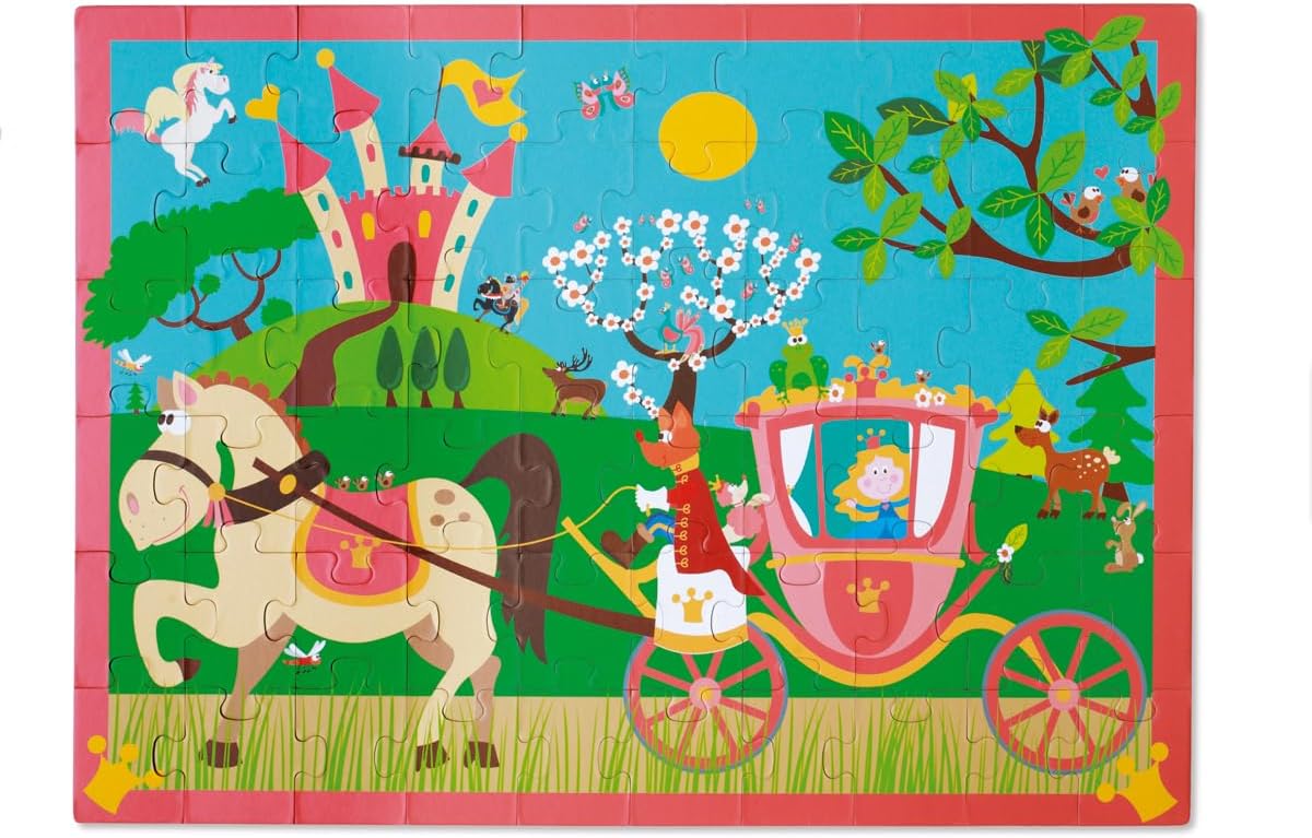 Scratch Europe Princess Carriage 60 Pieces Puzzle - Laadlee
