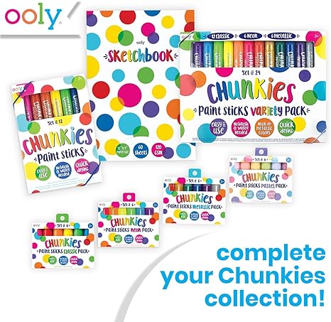 OOLY Chunkies Paint Sticks - Set of 12 - Classic - Laadlee