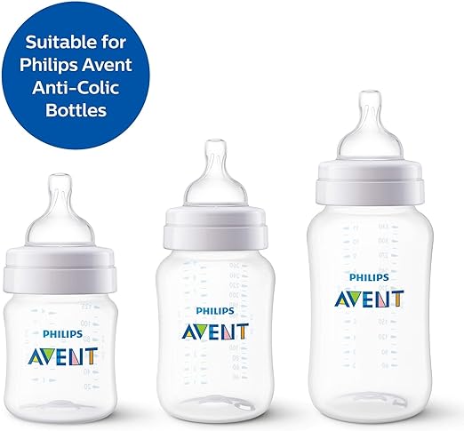 Philip Avent Anti Colic Teat Newborn 1 Hole (Pack of 2) - Laadlee