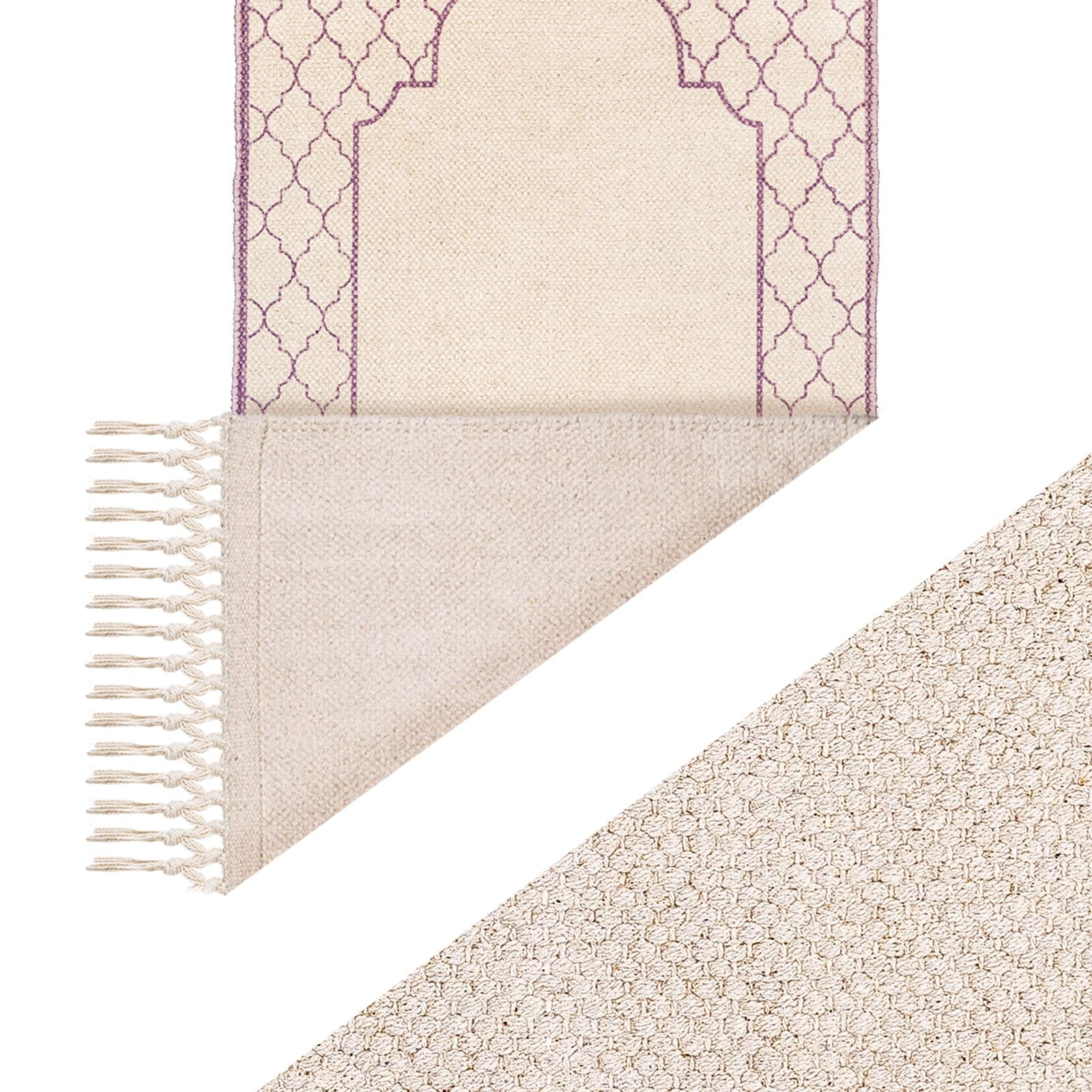 Khamsa Classic Muslim Prayer Mat - Children Size - Mauv Lavender - Laadlee