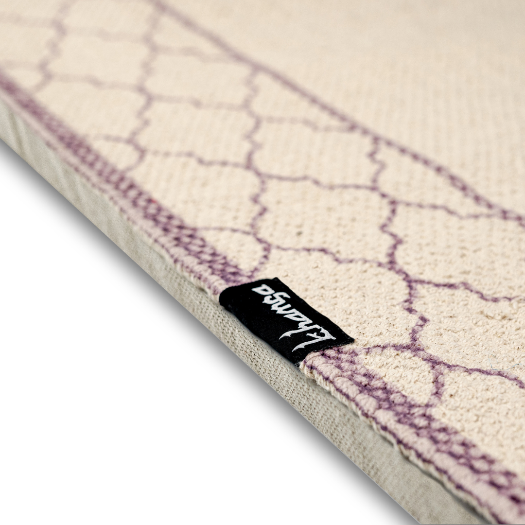 Khamsa Comfort Muslim Prayer Mat - Adult Size - Mauv Lavender - Laadlee