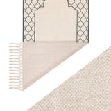 Khamsa Classic Muslim Prayer Mat - Children Size - Ramadi Grey - Laadlee