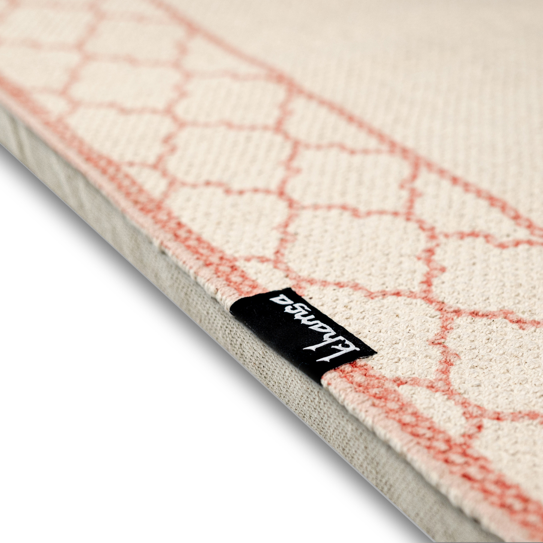 Khamsa Comfort Muslim Prayer Mat - Adult Size - Zahri Pink - Laadlee