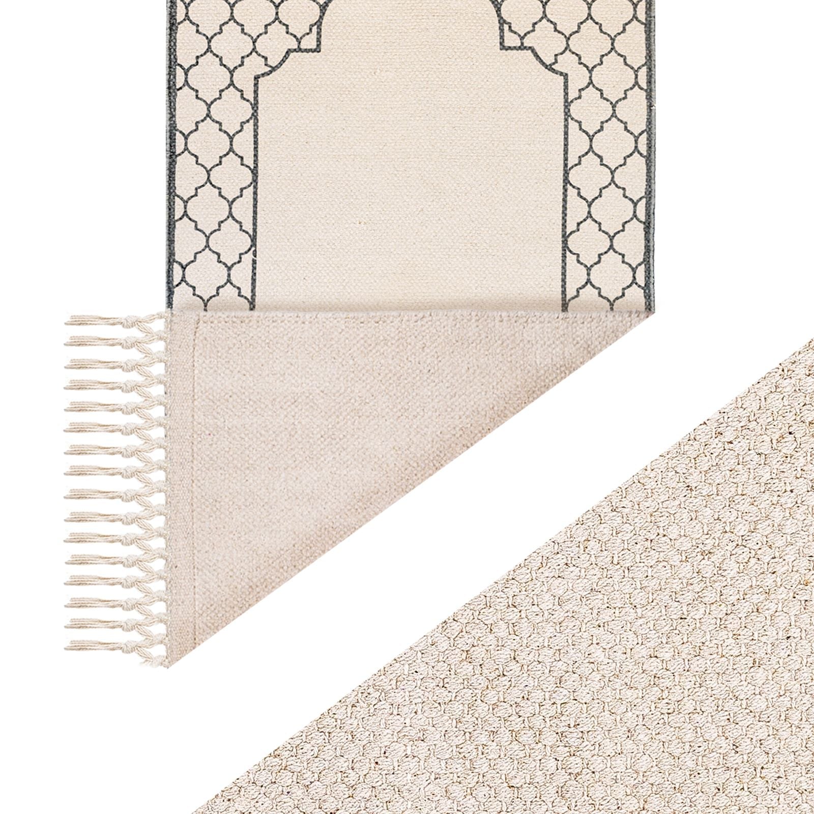 Khamsa Comfort Muslim Prayer Mat - Children Size - Ramadi Grey - Laadlee